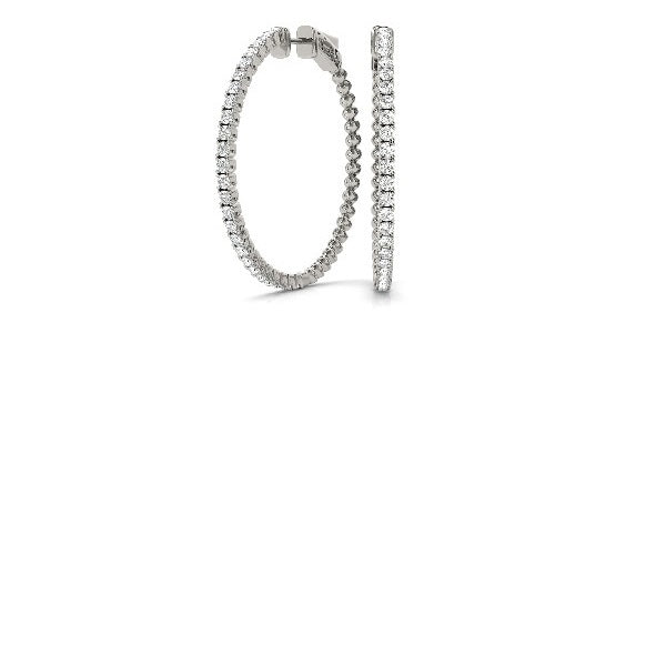 Diamond Hoop Earrings