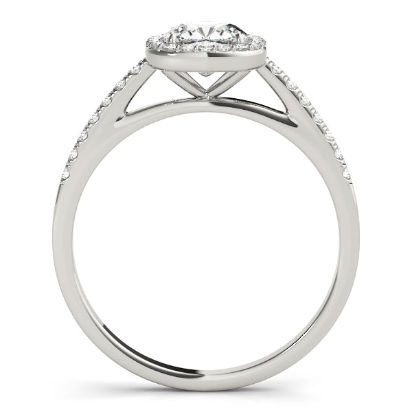 "Emeline" Cushion Halo Engagement Ring