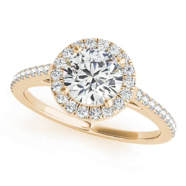 "Emeline" Round Brilliant Halo Engagement Ring