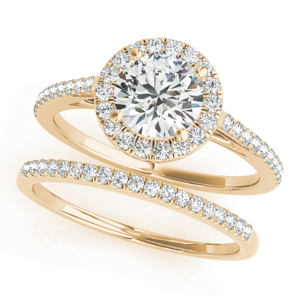 "Emeline" Round Brilliant Halo Engagement Ring
