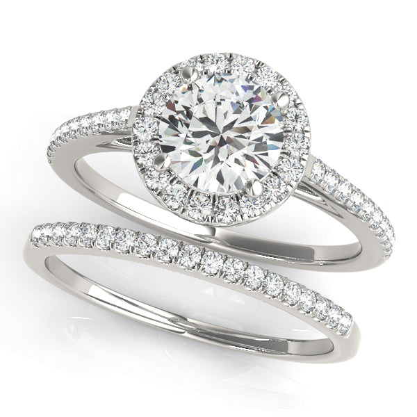 "Emeline" Round Brilliant Halo Engagement Ring