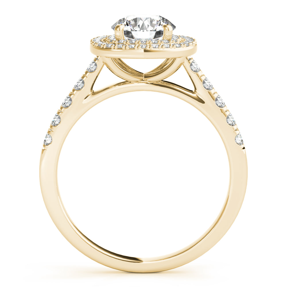 "Camille" Double Halo Engagement Ring