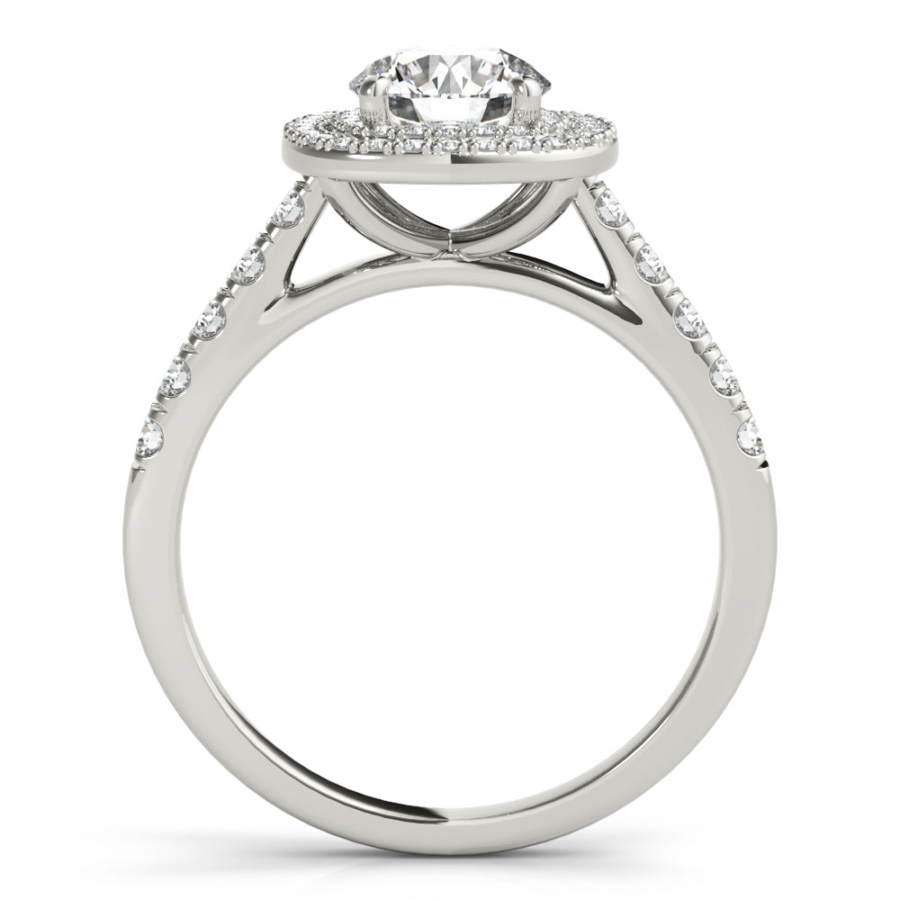 "Camille" Double Halo Engagement Ring