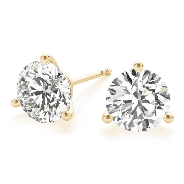 Round Brilliant Martini Set Diamond Studs 1/3ctw.