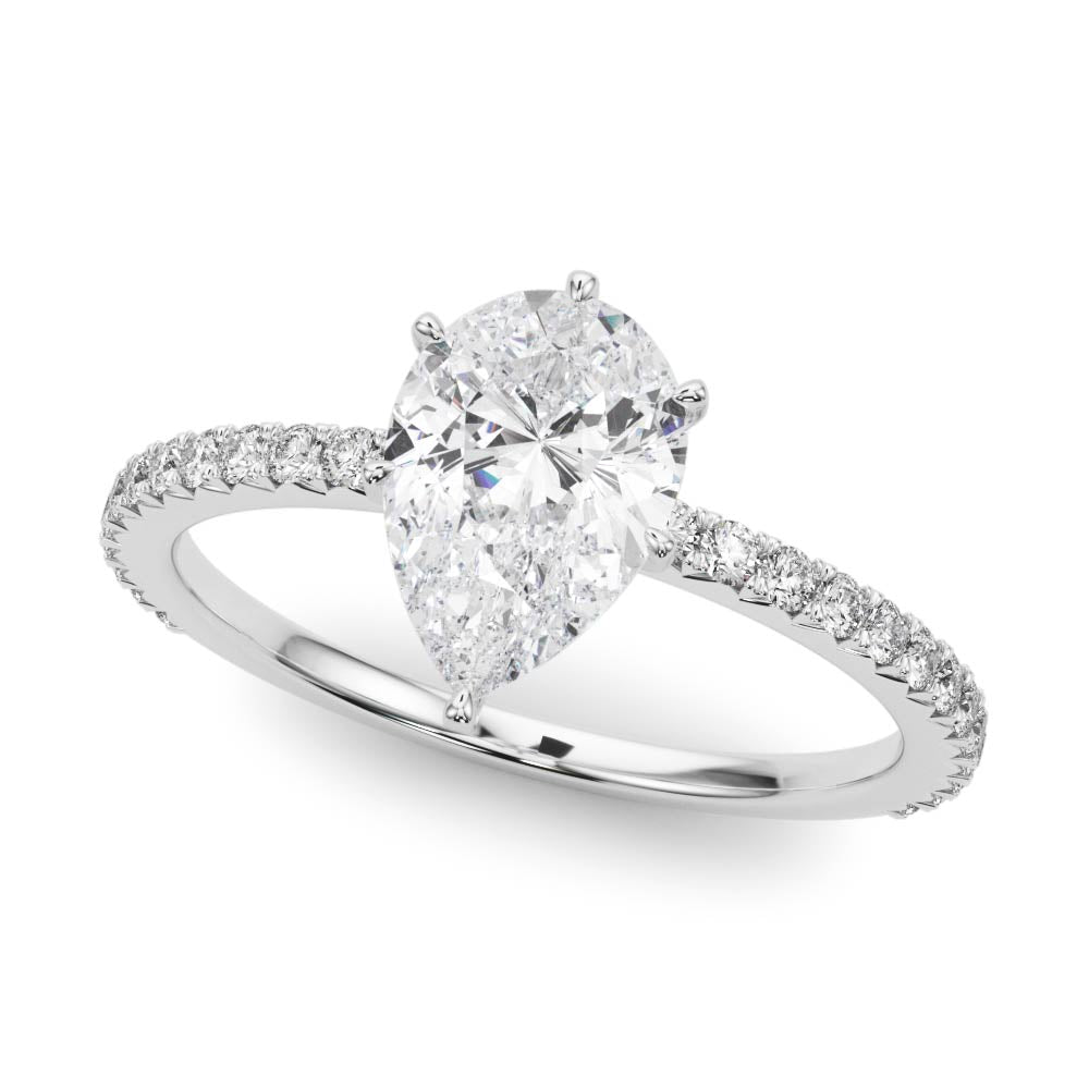 Tesoro Boston Pear Diamond Engagement Ring