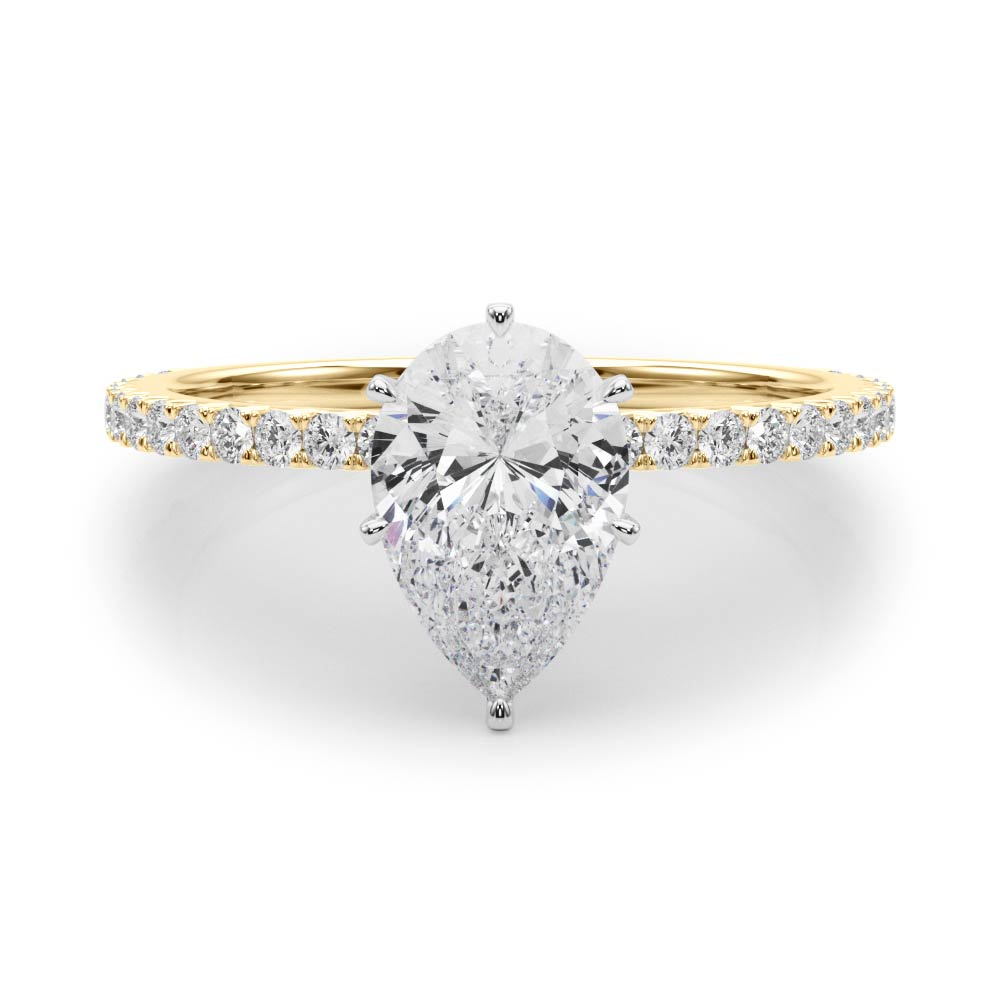 "Ella" Pear Shaped Diamond Engagement Ring