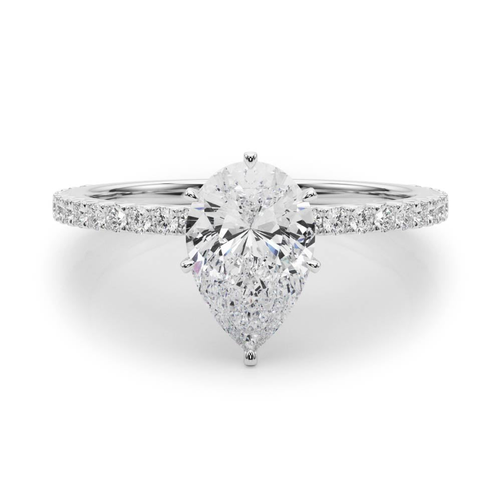 "Ella" Pear Shaped Diamond Engagement Ring