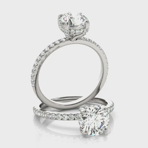 "Rebecca" Hidden Halo Engagement Ring