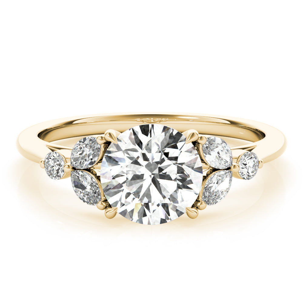 "Flora" Cluster Style Engagement Ring