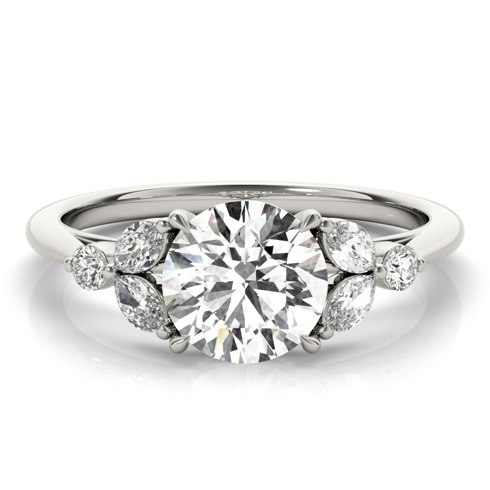 "Flora" Cluster Style Engagement Ring
