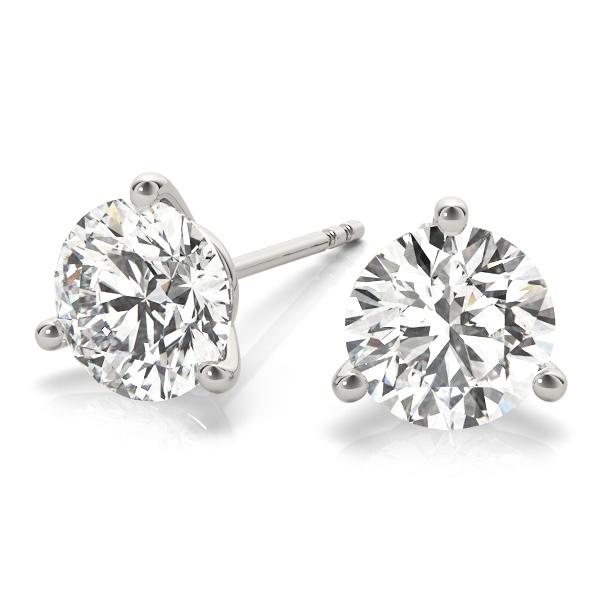 Round Brilliant Martini Set Diamond Studs 1/3ctw.