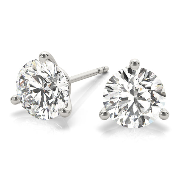 Round Brilliant Martini Set Diamond Studs 3/4ctw.
