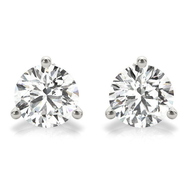 Round Brilliant Martini Set Diamond Studs 3/4ctw.