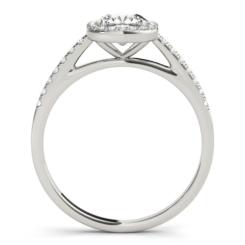 "Emeline" Cushion Halo Engagement Ring