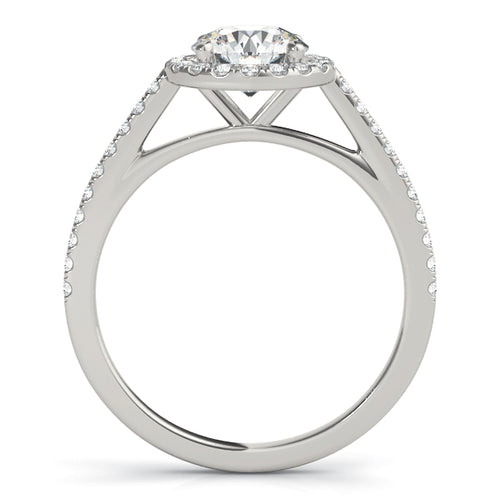 "Emeline" Round Brilliant Halo Engagement Ring
