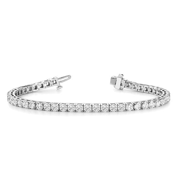 Straight Line Lab Grown Diamond Tennis Bracelet