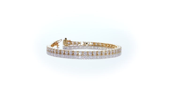 Straight Line Lab Grown Diamond Tennis Bracelet
