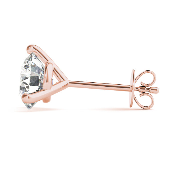 Round Brilliant Martini Set Diamond Studs 1/2ctw.