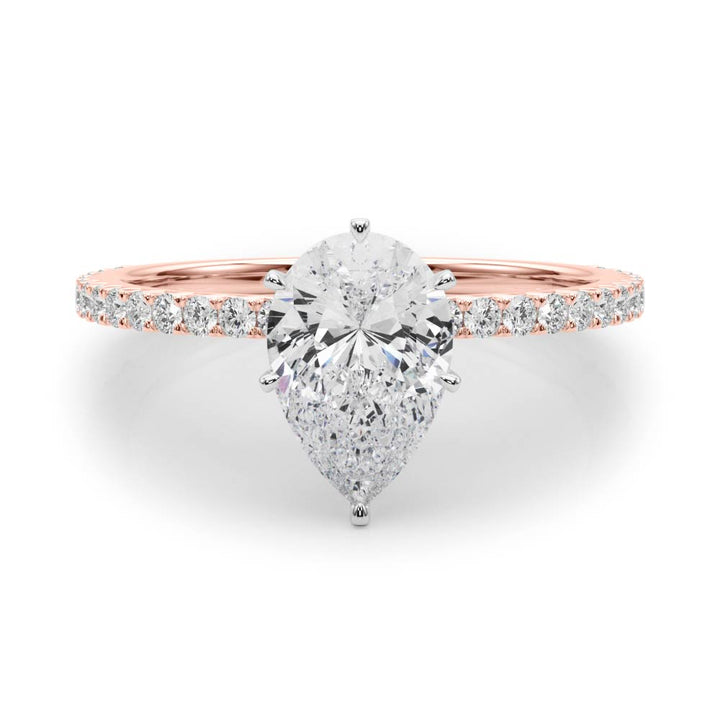 "Ella" Pear Shaped Diamond Engagement Ring
