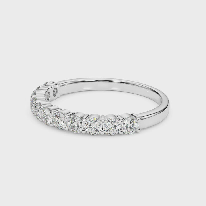Shared Prong Diamond Wedding Band 1/5ctw.