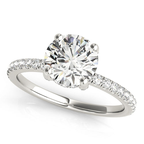 "Rebecca" Hidden Halo Engagement Ring