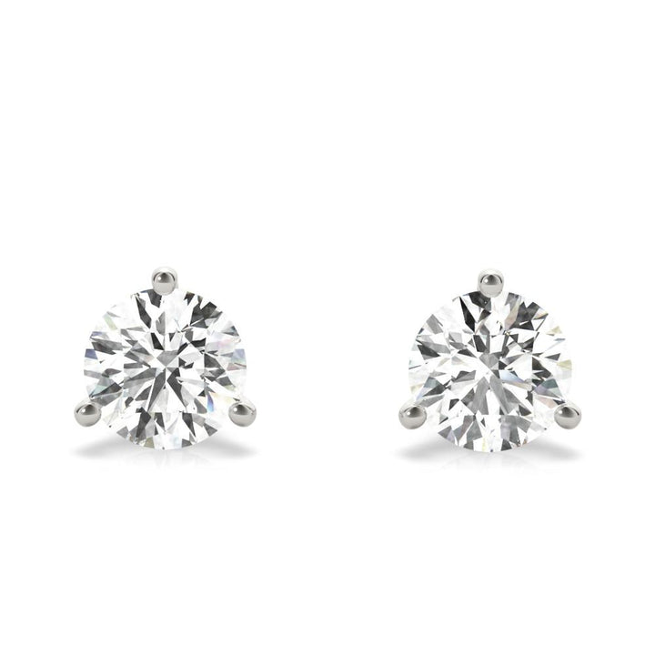 Round Brilliant Martini Set Diamond Studs 1/3ctw.