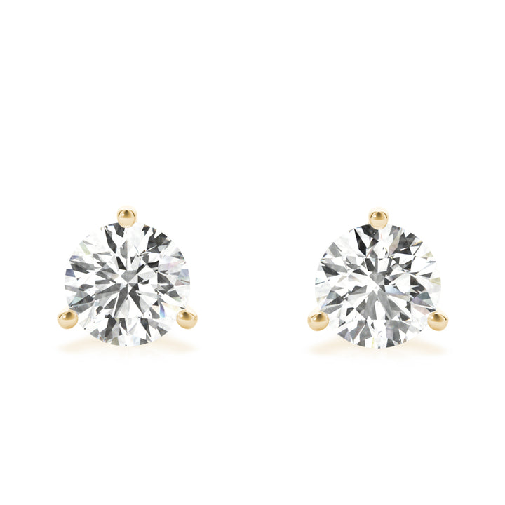 Round Brilliant Martini Set Diamond Studs 1/5ctw.